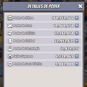 last war account for sale THP 160M