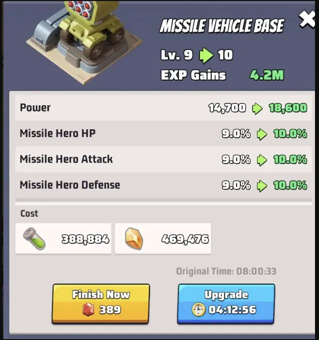 Last War Season 1 Crimson Plague Building Military Missle Vehicle Base