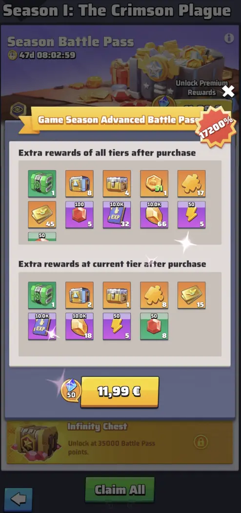 Last War Season 1 Crimson Plague Season Battle Pass 1
