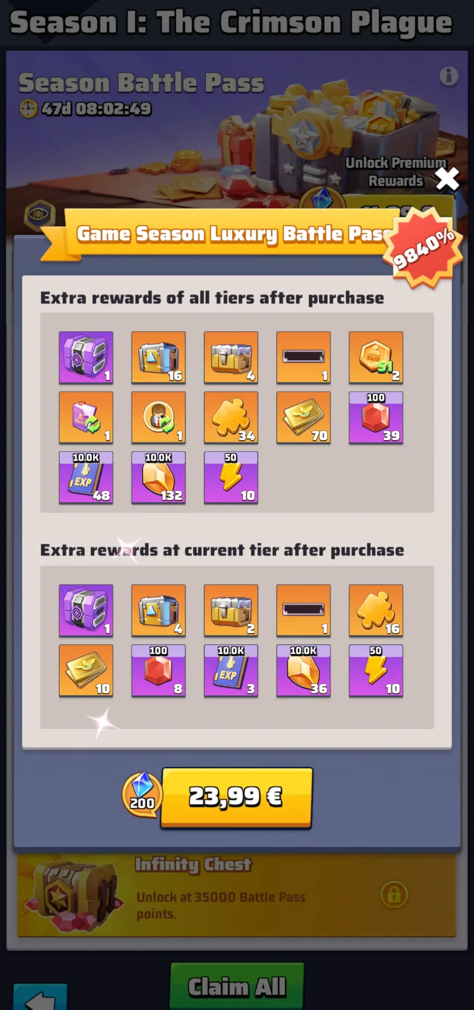 Last War Season 1 Crimson Plague Season Battle Pass 2