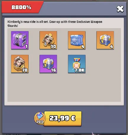 Last War Season 1 Crimson Plague Season Kimberly Exclusive Weapon Pass
