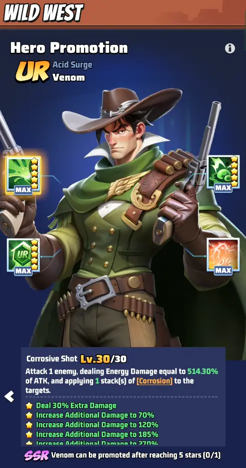 Last War Season 5 Wild West Venom UR Upgrade