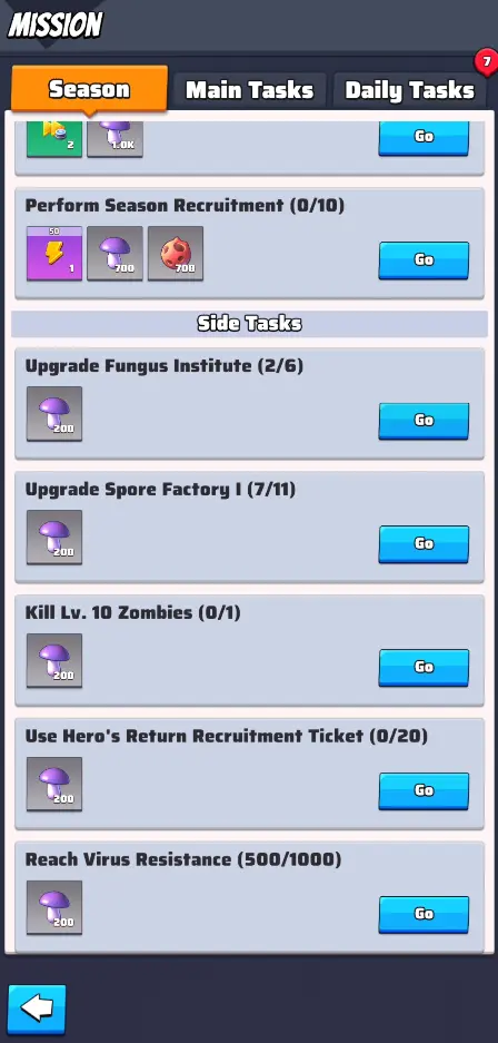 Last War Season 6 Lost Rainforest Quests 2