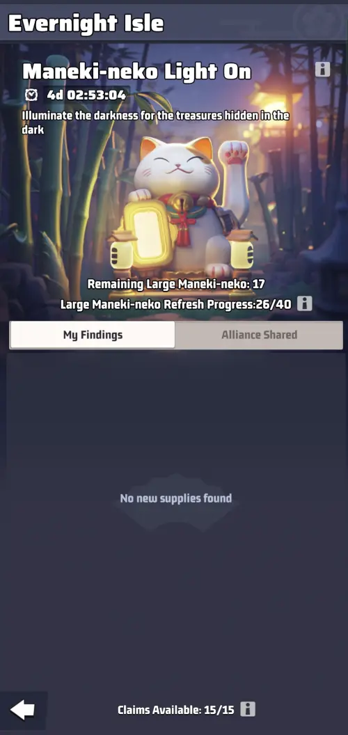 Last War Survival Season 4 Evernight Isle Maneki Neko