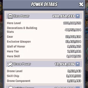last war account for sale THP 200M
