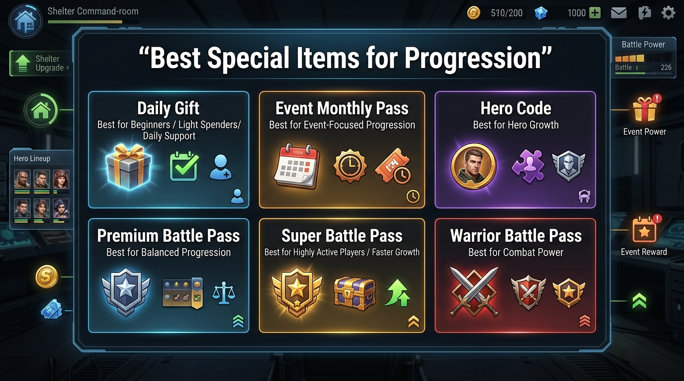 Best Last Z Special Items to Buy for Progression