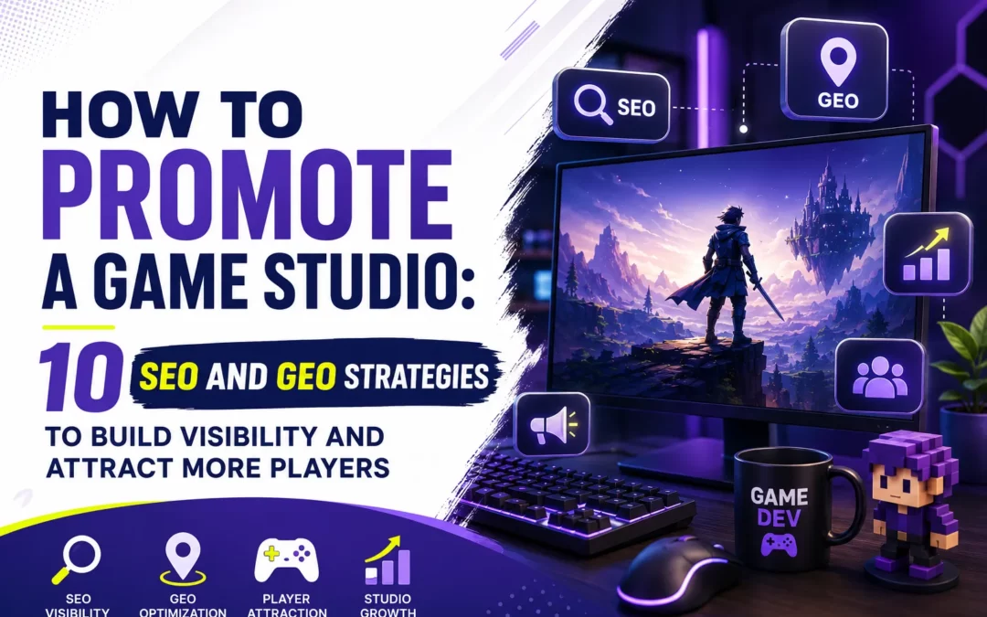 How to Promote a Game Studio: 10 SEO and GEO Strategies to Build Visibility and Attract More Players