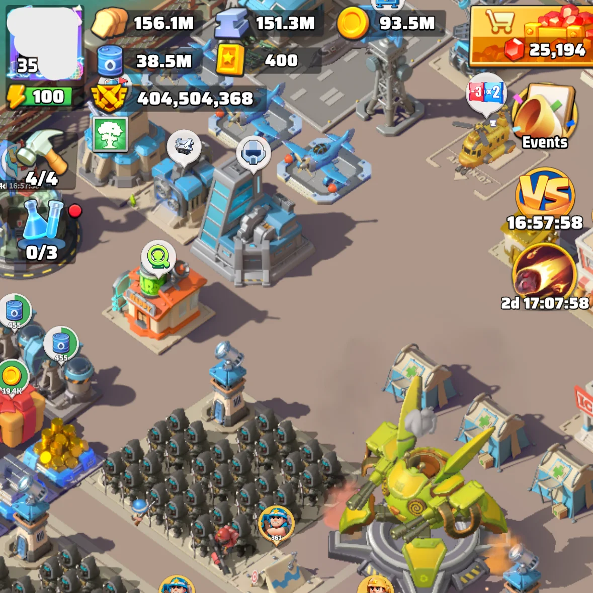 last war account for sale THP 223M Power Whale Account