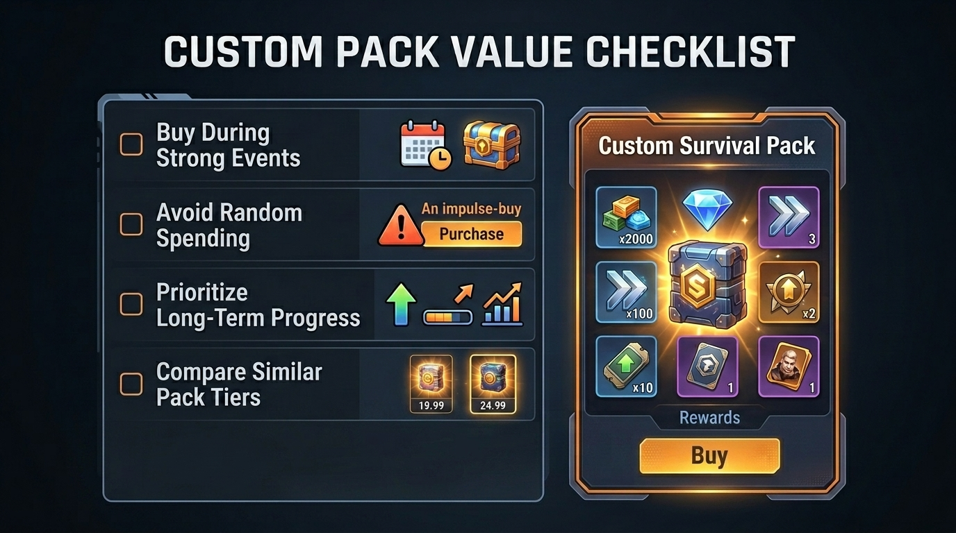LZ Custom Pack Value Checklist