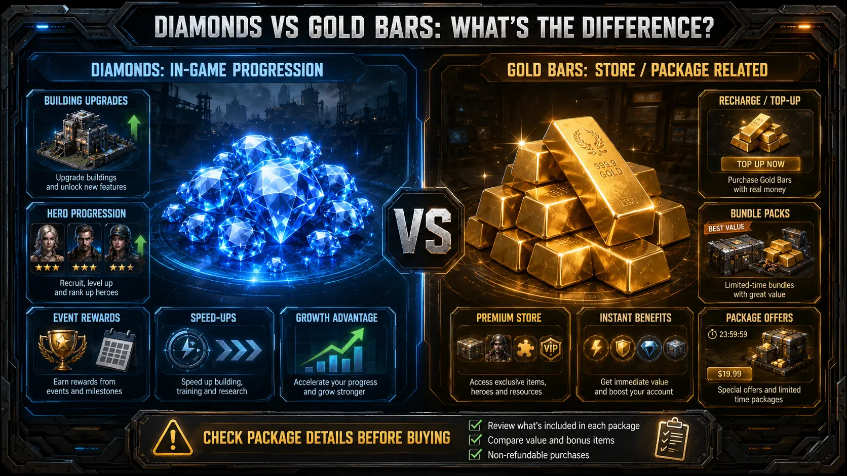 Last Z Diamonds vs Gold Bars