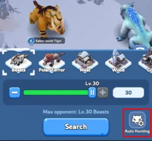 Whiteout Survival Defeat Nearby Beasts Event Auto Hunting