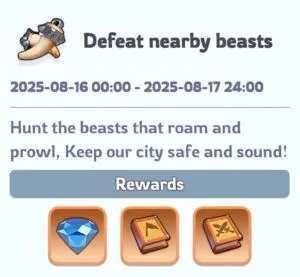 Whiteout Survival Defeat Nearby Beasts Event Rewards Below Gen 7