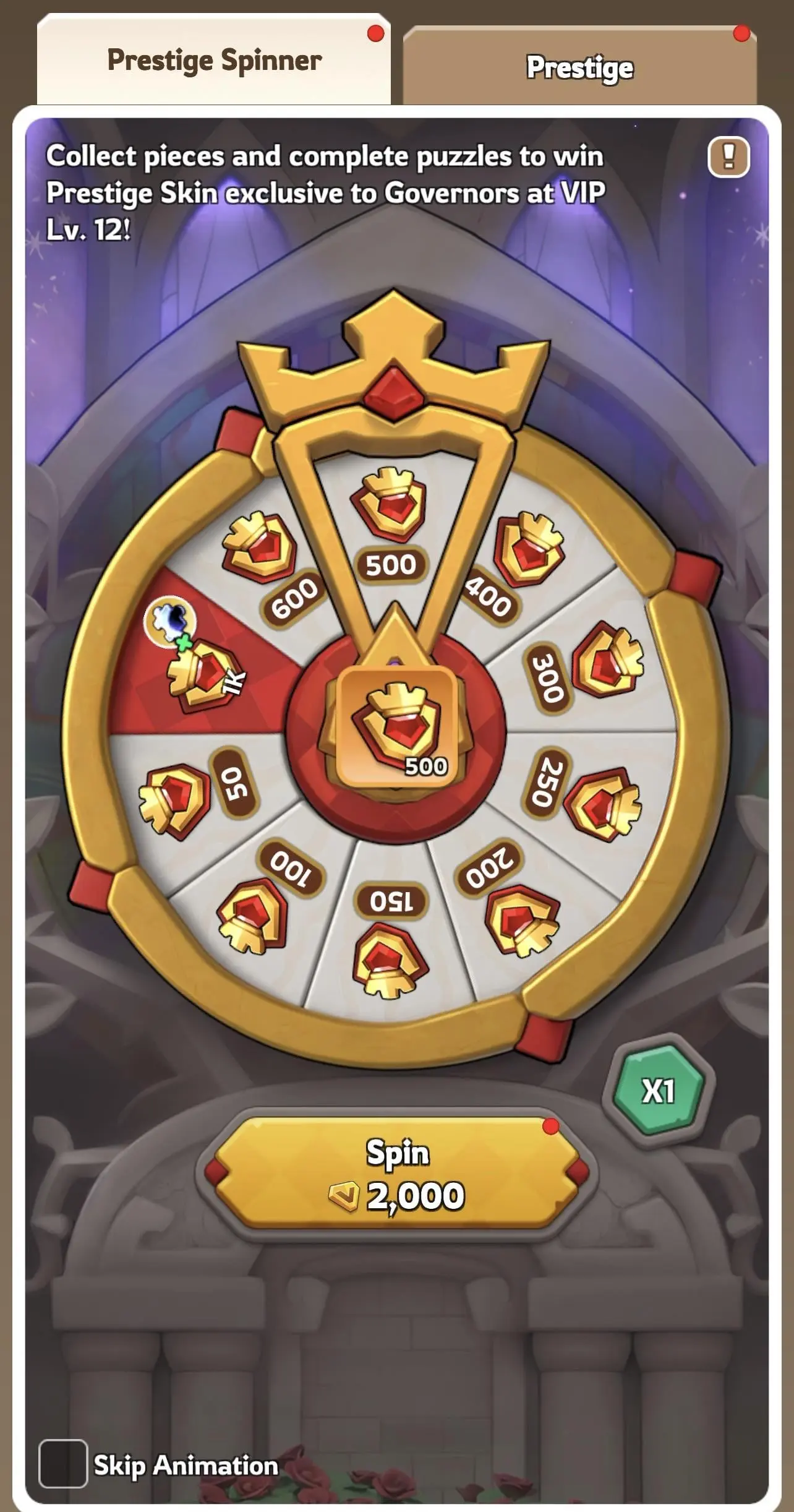 Kingshot Prestige Spinner