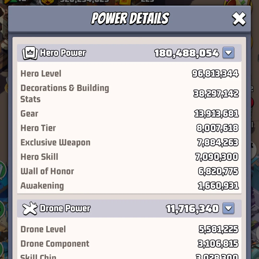 Last war account for sale THP 180M Starter Account