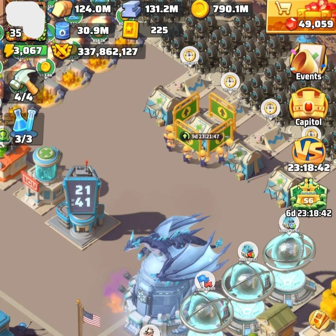 last war account for sale with THP 185M Whale Account