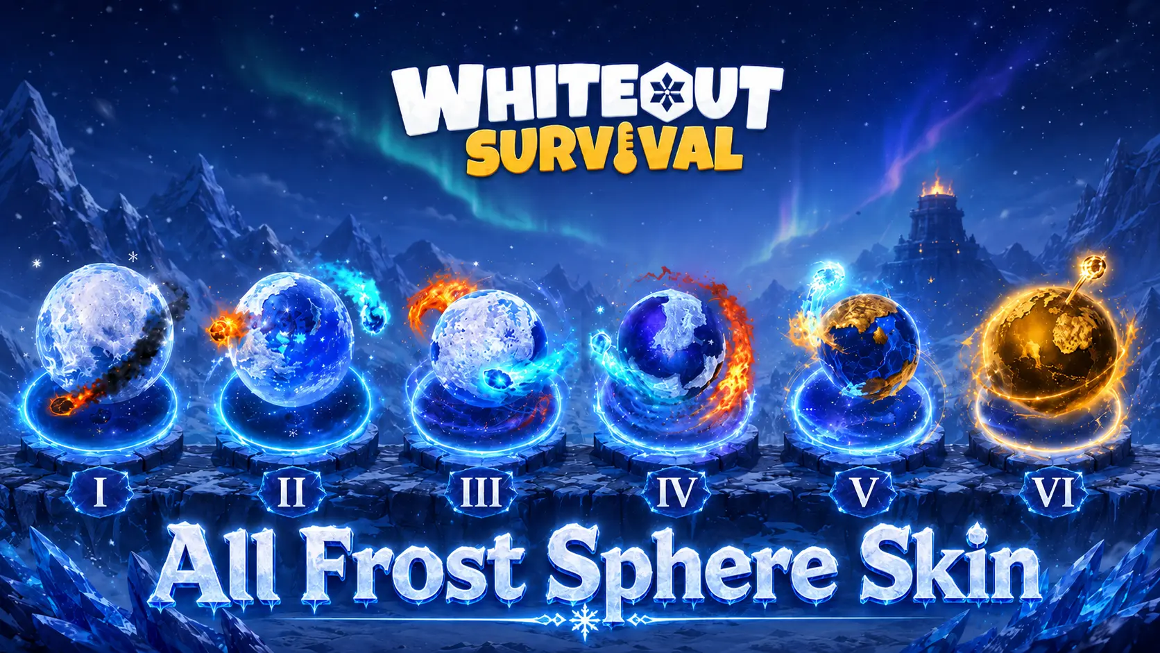 WOS Frost Sphere Skin I - VI