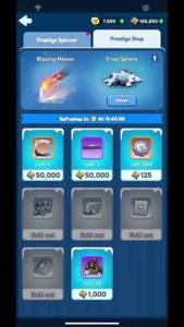 WOS Presige shop