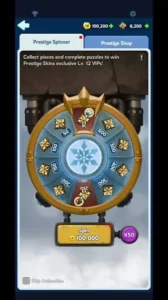 WOS prestige spinner