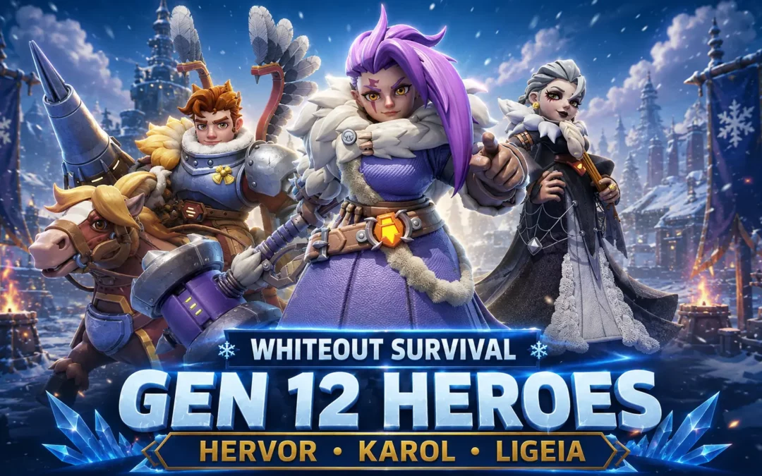Whiteout Survival Gen 12 Heroes Guide: Hervor, Karol & Ligeia