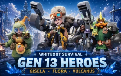 Whiteout Survival Gen 13 Heroes Guide: Gisela, Flora, and Vulcanus