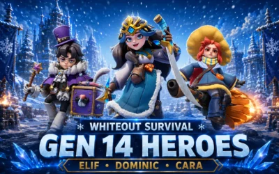 Whiteout Survival Gen 14 Heroes Guide: Elif, Dominic & Cara