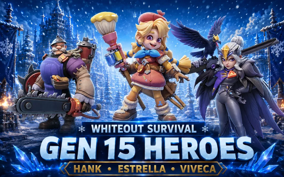 Whiteout Survival Gen 15 Heroes: Hank, Estrella & Viveca