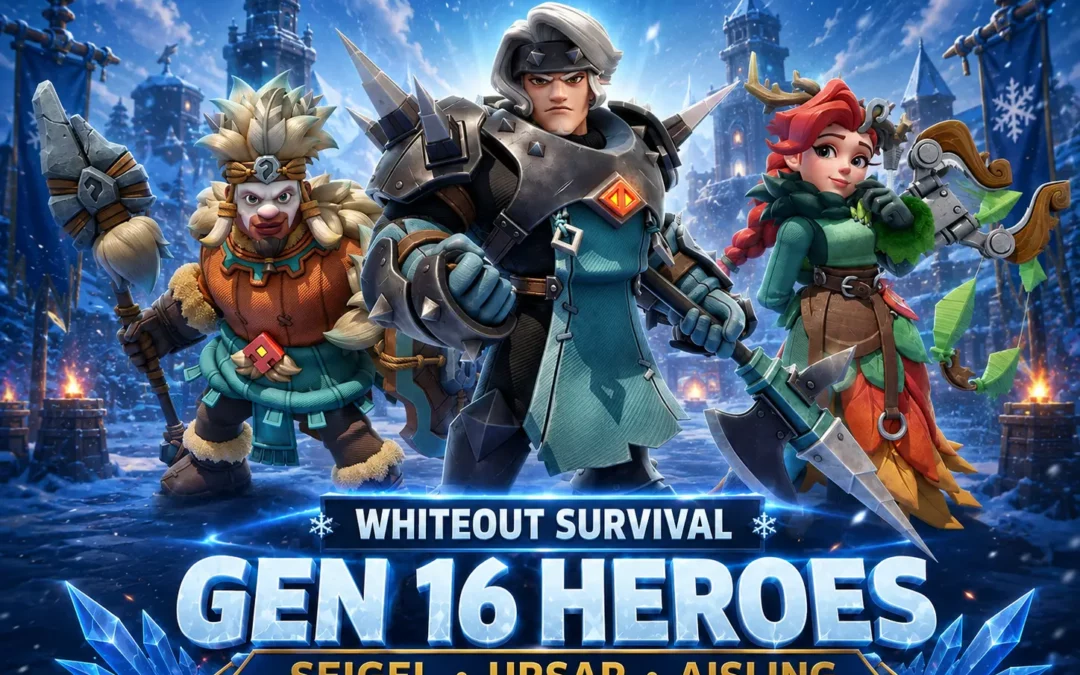Whiteout Survival Gen 16 Heroes: Seigel, Ursar & Aisling