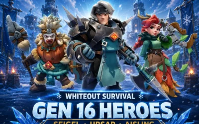 Whiteout Survival Gen 16 Heroes: Seigel, Ursar & Aisling