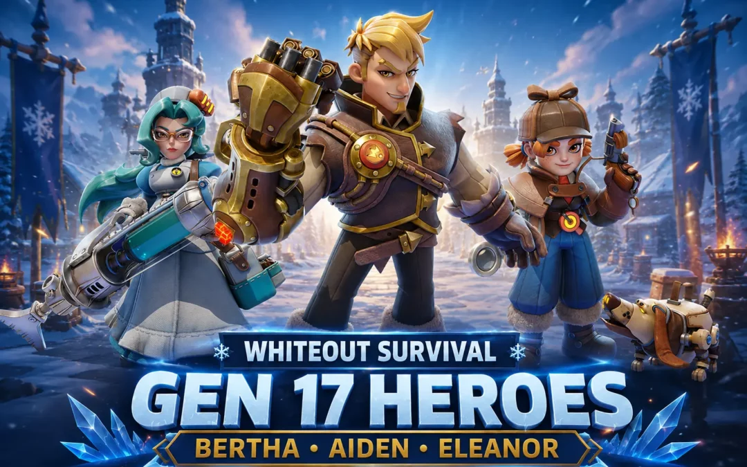 Whiteout Survival Gen 17 Heroes: Aiden, Bertha & Eleanor