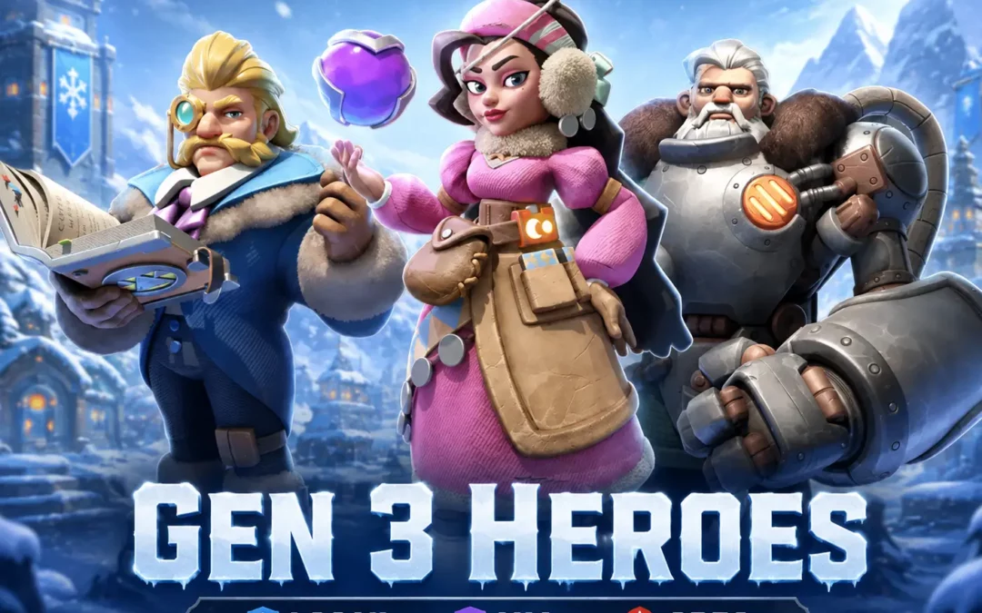 Whiteout Survival Gen 3 Heroes: Logan, Mia, and Greg