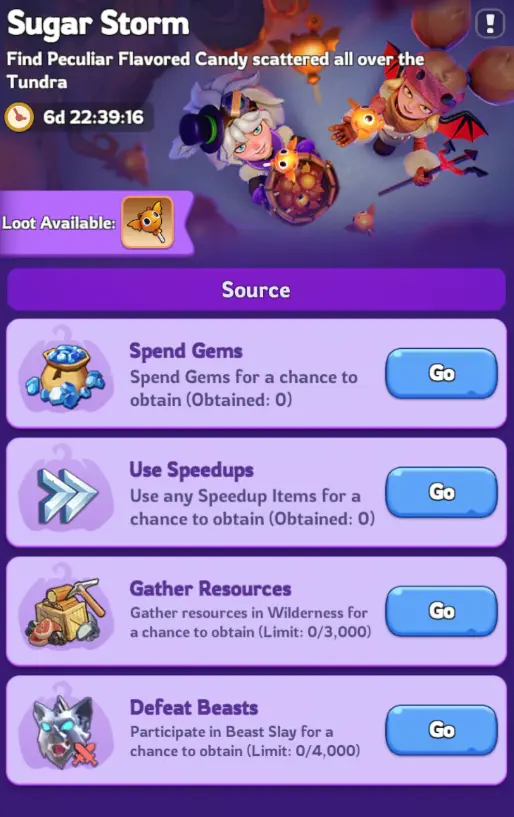 Whiteout Survival Halloween Event Sugar Storm