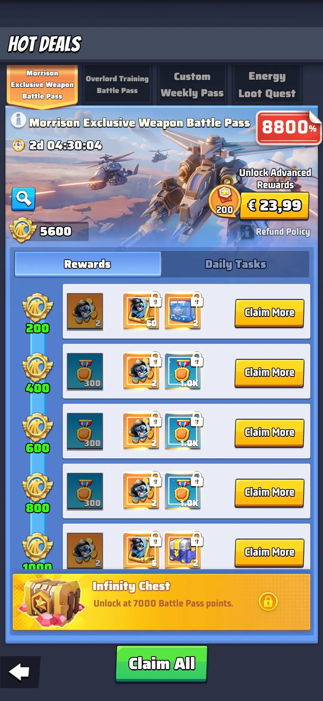 Last War Exclusive Weapon Battle Pass