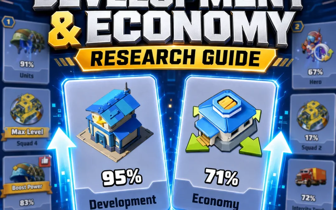 Last War Development & Economy Research Guide: What to Research First