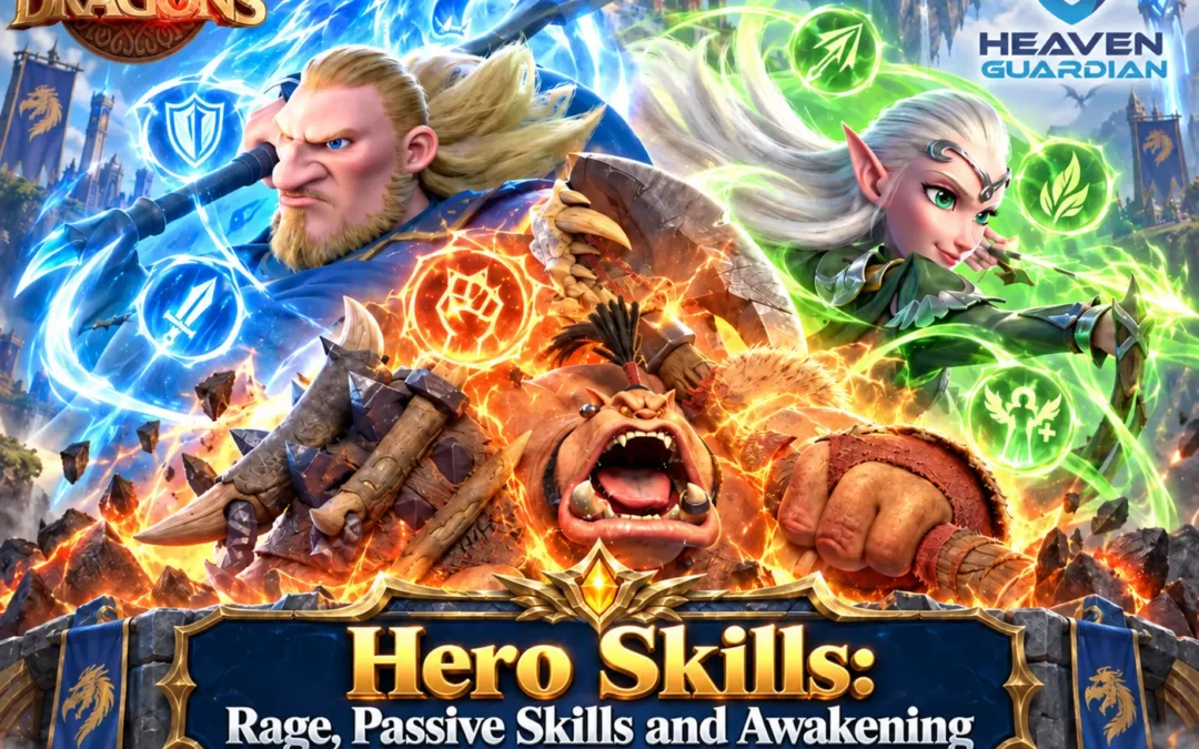 Call of Dragons Hero Skills: Rage, Passive Skills and Awakening
