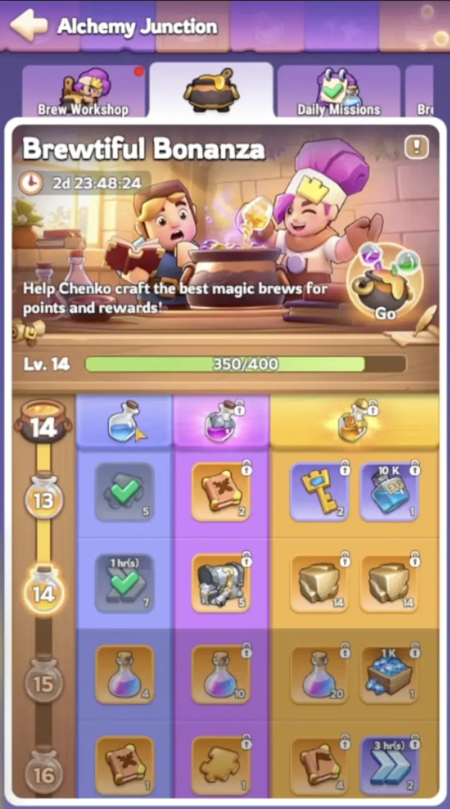 Kingshot Alchemy Junction Brewtiful Bonanza Rewards