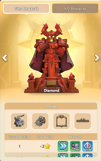 Kingshot Alliance Championship Completion Phase Rewards Diamond