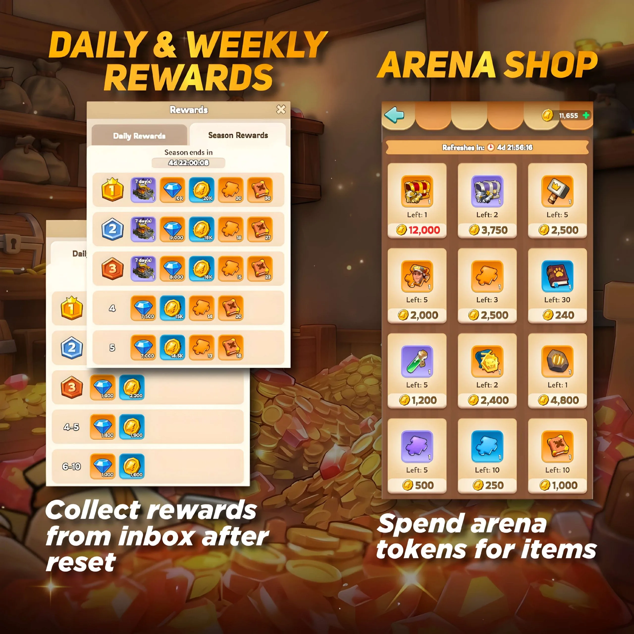 Kingshot Arena Rewards & Shop