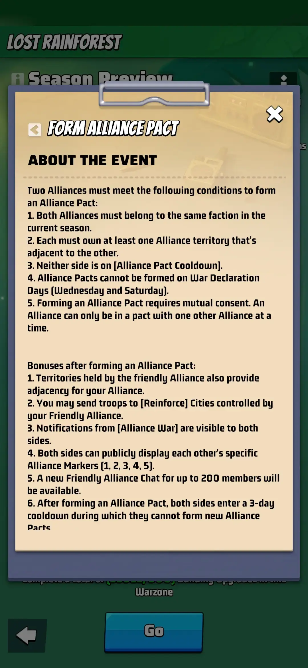 Last War Alliance Pact Form 1