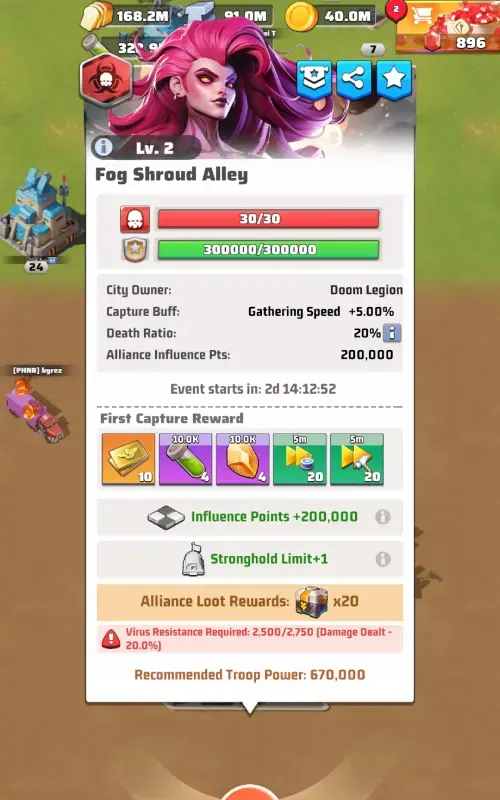 Last War City Clash Season 1 First Capture Rewards