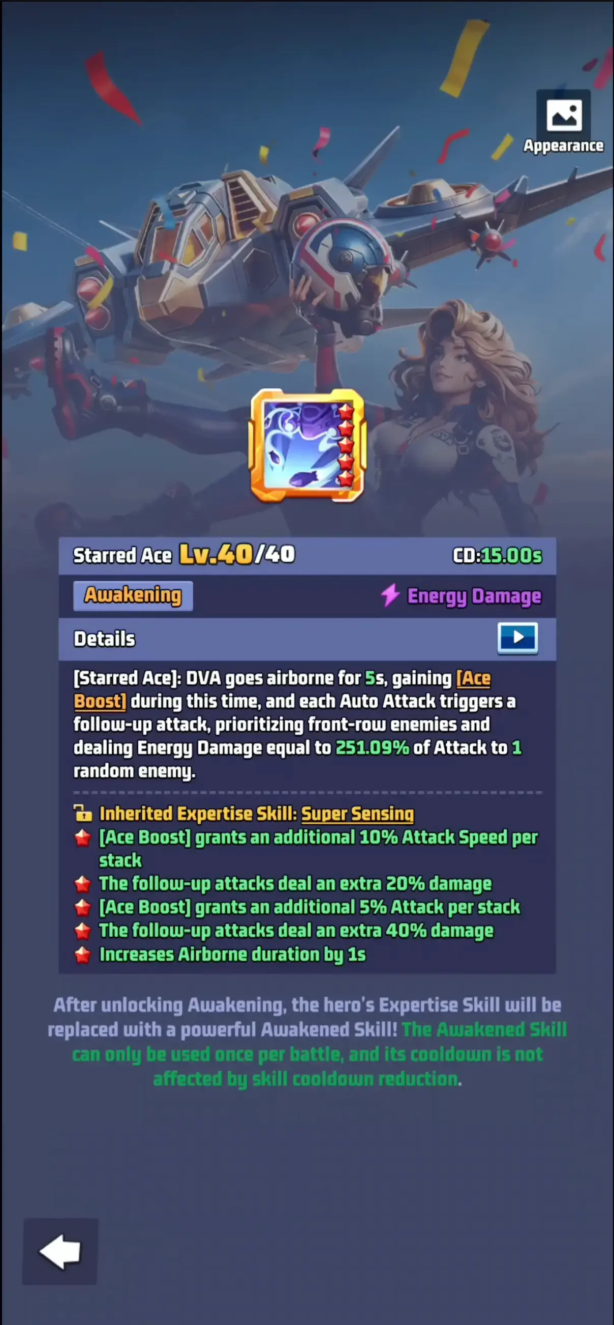 Last War DVA Awakening Star Bonuses