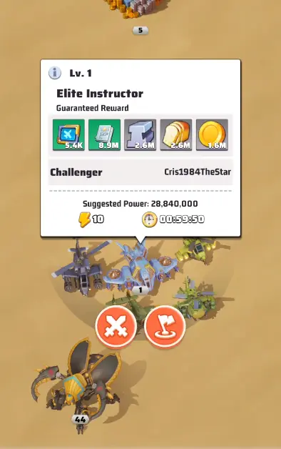 Last War Generals Trial Advanced Mode Map