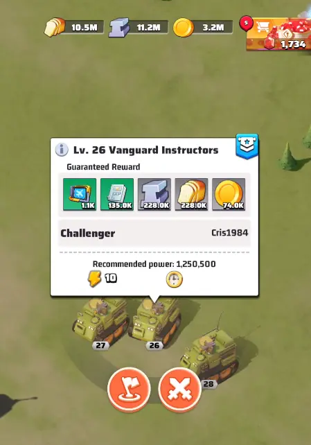Last War Generals Trial Normal Mode Map