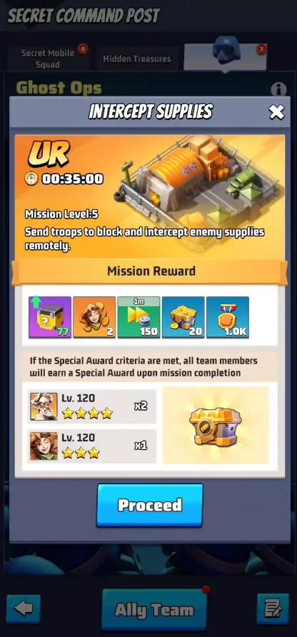 Last War Ghost Ops Event Screen 2