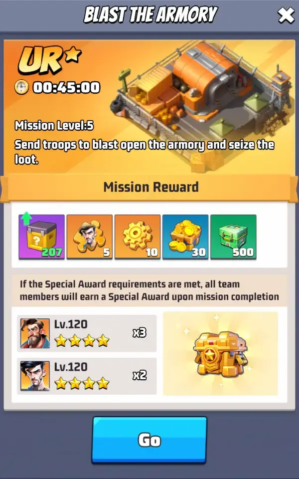 Last War Ghost Ops Mission Type Starred UR