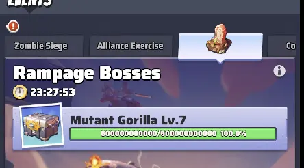 Last War Rampage Boss Progress