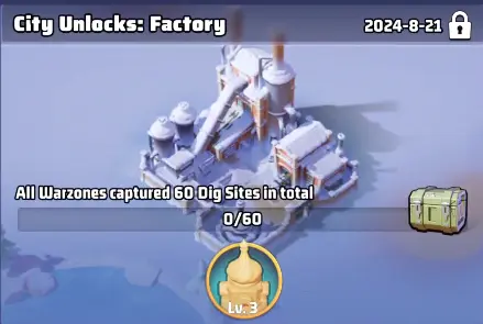 Last War Season 2 Week 2 City Unlocks Factory