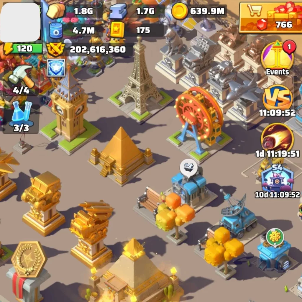 Last War account for sale with THP121M power Starter Account