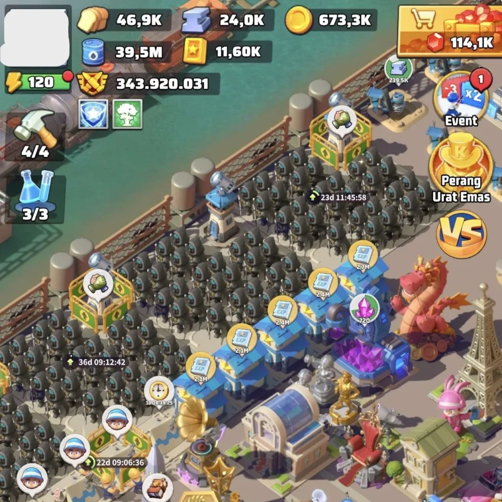 Last War account for sale THP160M Starter Account