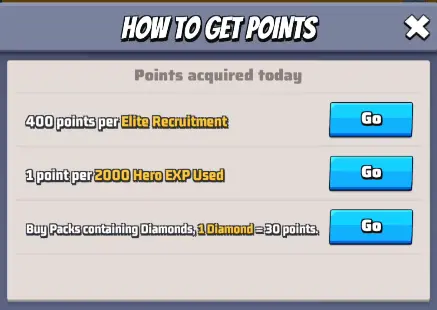 Last War Top Commander How to get Points Stage 1