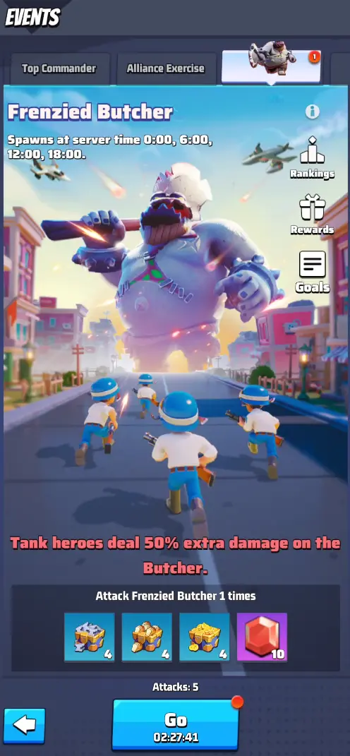 Last War Wanted Boss Frenzied Butcher